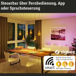 Paulmann LED-pære ZigBee E27 6,3W RGBW dim guld