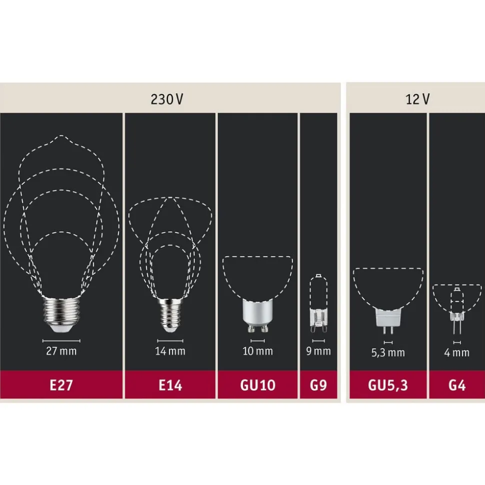 Paulmann LED-reflektor GU10 7W 4.000K dæmpbar krom