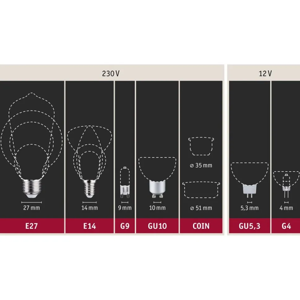 Paulmann LED-reflektor GU10 7W 4.000K dæmpbar krom