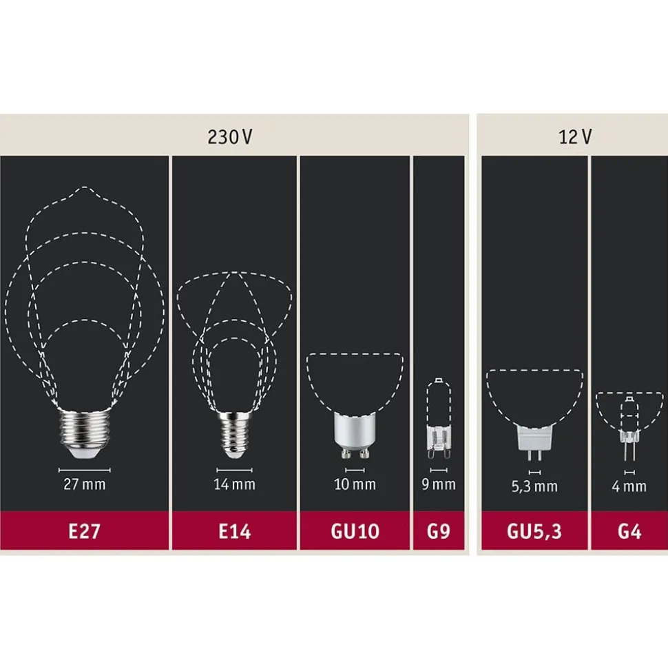 Paulmann LED-reflektor GU10 7W 2.700K dæmpet krom