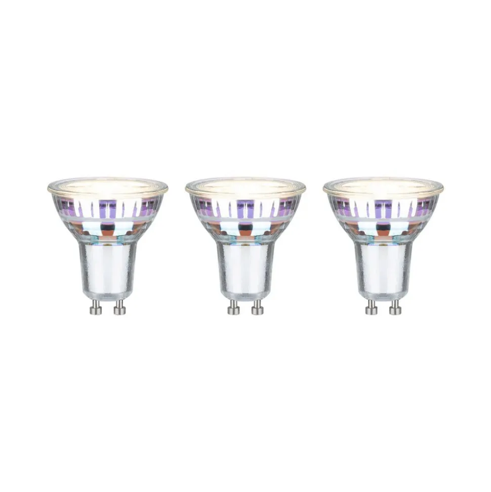 Paulmann LED-reflektor GU10 2,5 W, 3.000 K, 450 lm, 100° 3 enheder