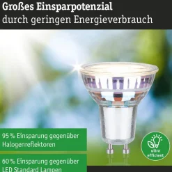 Paulmann LED-reflektor GU10, 2,5 W, 3.000 K, 450 lm, 100°