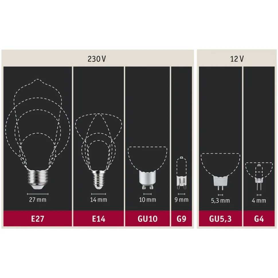 Paulmann LED-reflektor GU10 6W 350lm dæmpet til varm
