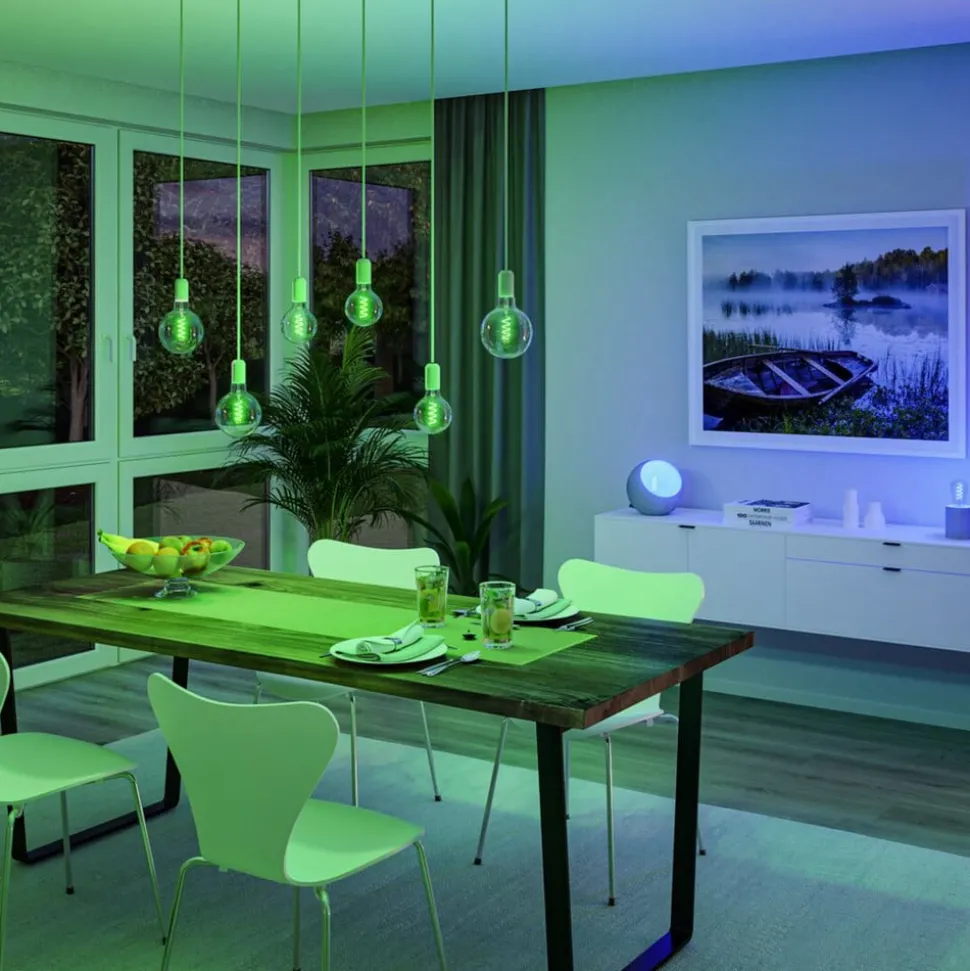 Paulmann LED-Rustika ZigBee E27 6,3W RGBW guld 3er