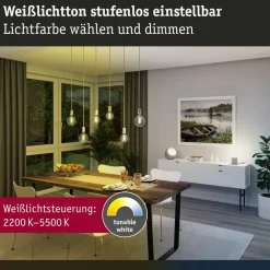 Paulmann LED-rustik pære ZigBee E27 7,5W CCT guld