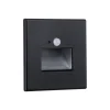 Paulmann LED-sensor-vægindbygningslampe Edge Quadro sort 8 cm