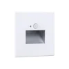 Paulmann LED-sensor-vægindbygningslampe Edge Quadro, hvid 8x8 cm