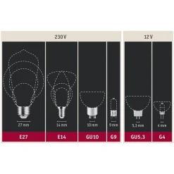 Paulmann LED stearinlys E14 5W glødetråd dæmpbar