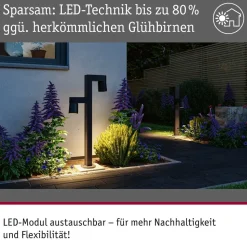 Paulmann LED-stibelysning Kimu 2, antracit, 2-lys, 2.200 K