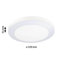 Paulmann LED udendørs loftlampe Circula, hvid, sensor, IP44