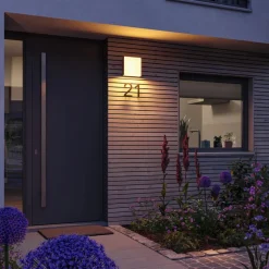 Paulmann LED udendørs væglampe Azalena, sensor, antracit