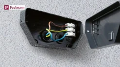 Paulmann LED udendørs væglampe Azalena, sensor, antracit
