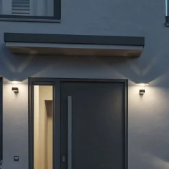 Paulmann LED udendørs væglampe Sienna, aluminium, sensor