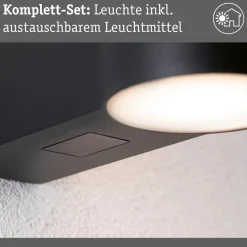 Paulmann LED udendørs væglampe Sienna, aluminium, sensor