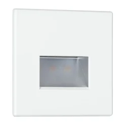 Paulmann LED-vægindbygningslampe EDGE, hvid