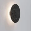 Paulmann LED-væglampe Tulga, Ø 20 cm, antracit, filt