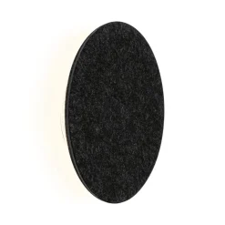 Paulmann LED-væglampe Tulga, Ø 20 cm, antracit, filt