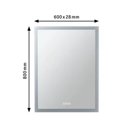 Paulmann LED-vægspejl Mirra hvid 60x80 cm IP44 CCT