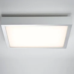 Paulmann Lunar LED-panel, kantet, krom, 40x40cm
