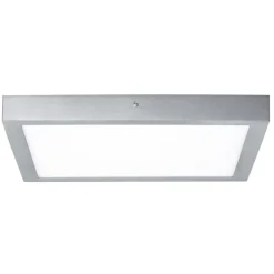 Paulmann Lunar LED-panel, kantet, krom, 40x40cm