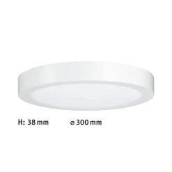 Paulmann Lunar LED-panel, rundt, Ø 30 cm, mat hvid