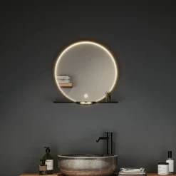 Paulmann Miro LED-vægspejl CCT Ø50cm Framelight