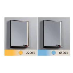Paulmann Miro LED-vægspejl CCT 62x45 Baggrundsbelysning
