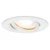 Paulmann Nova indbygningsspot IP65 rund, drejbar, hvid