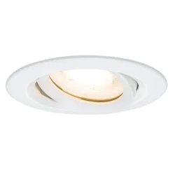 Paulmann Nova indbygningsspot IP65 rund, drejbar, hvid