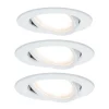 Paulmann Nova LED-indbygningsspot 3 stk. drejelig, hvid