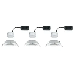 Paulmann Nova LED-indbygningsspot 3 stk. drejelig, hvid