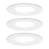 Paulmann Nova LED indbygningslampe 3stk. stiv hvid