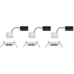 Paulmann Nova LED indbygningslampe 3stk. stiv hvid