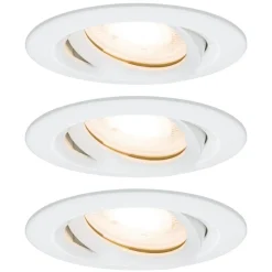 Paulmann Nova LED-indbygningsspot, dæmpbar, IP65, hvid