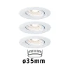 Paulmann Nova mini indb.-spot 3 stk. vipbar hvid