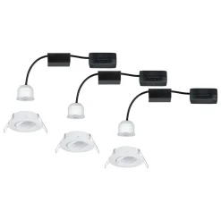 Paulmann Nova mini indb.-spot 3 stk. vipbar hvid
