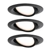 Paulmann Nova Plus Coin 3 stk IP65 2.700K sort