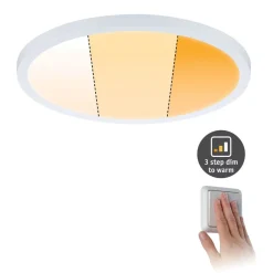 Paulmann panel Areo dim to warm rund hvid 23 cm