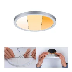 Paulmann panel Areo dim to warm rund krom 17,5 cm