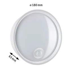 Paulmann Platomo udendørs LED-væglampe sensor hvid