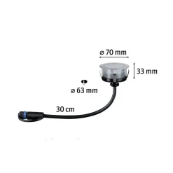 Paulmann Plug & Shine LED indbygget gulvspot Floor RGBW ZigBee