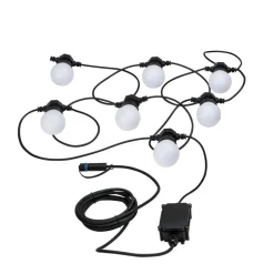 Paulmann Plug & Shine LED lyskæde Globe 7x0,2W