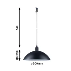 Paulmann Plug & Shine LED-pendellampe Mapalo E14 aluminium
