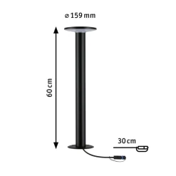 Paulmann Plug & Shine Plate LED-gadelampe 2.200K