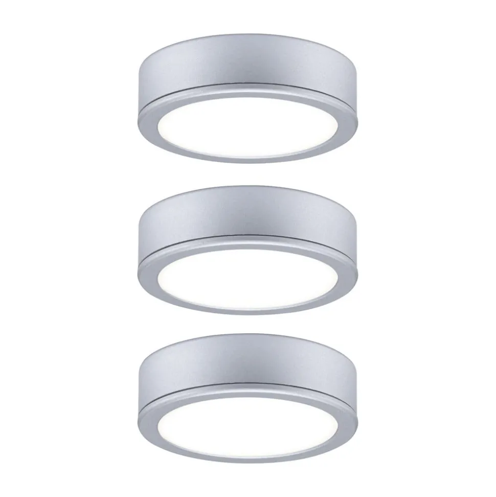 Paulmann Pukk LED-underskabsbelysning 3 stk, krom