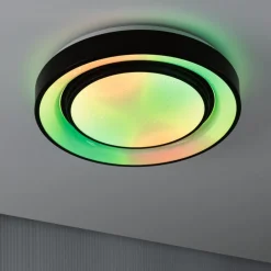 Paulmann Rainbow Ø37cm sort fjernbetjent stjernedekoration RGBW