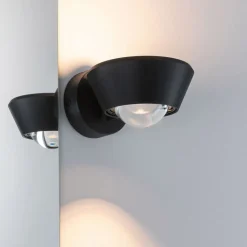 Paulmann Sabik LED-væglampe, up/down, sort