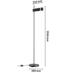 Paulmann Smart LED-gulvlampe Jagun, antracit, 151 cm filt