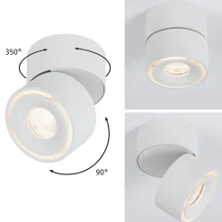 Paulmann Spircle LED-downlight, mat hvidt