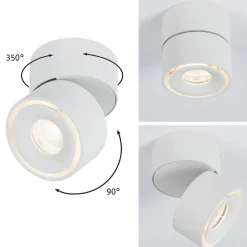 Paulmann Spircle LED-downlight, mat hvidt